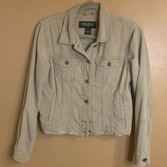 Tan Corduroy Trucker Jacket - Picture 2 of 3